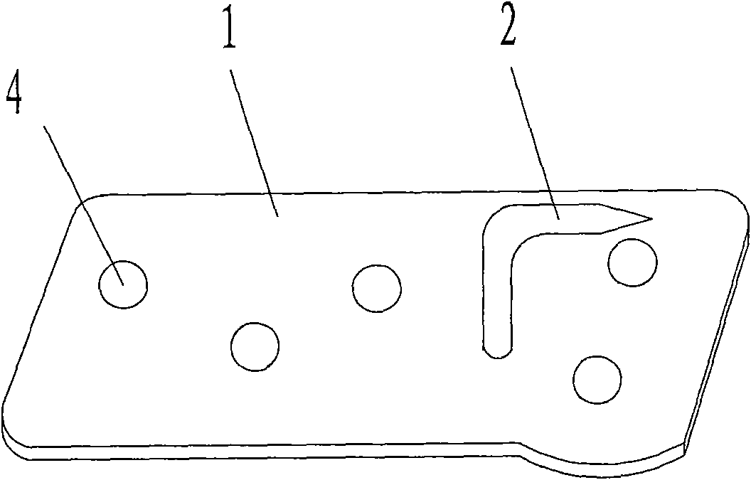 Fork-shaped bone fracture plate for treating dislocation of sternoclavicular joint