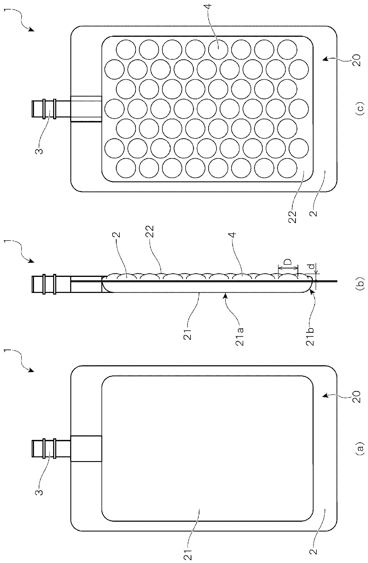 Cell culturing method and device