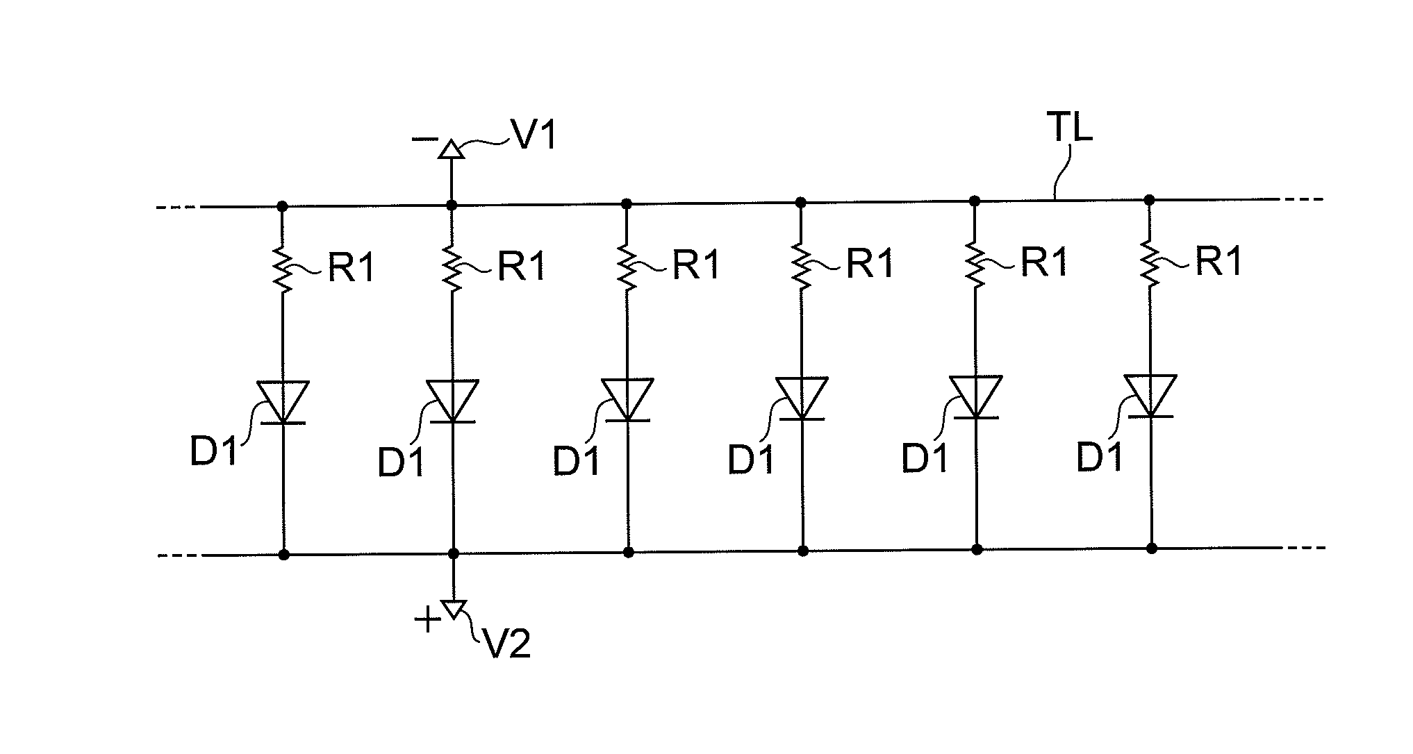 Photodiode array, method for determining reference voltage, and method for determining recommended operating voltage