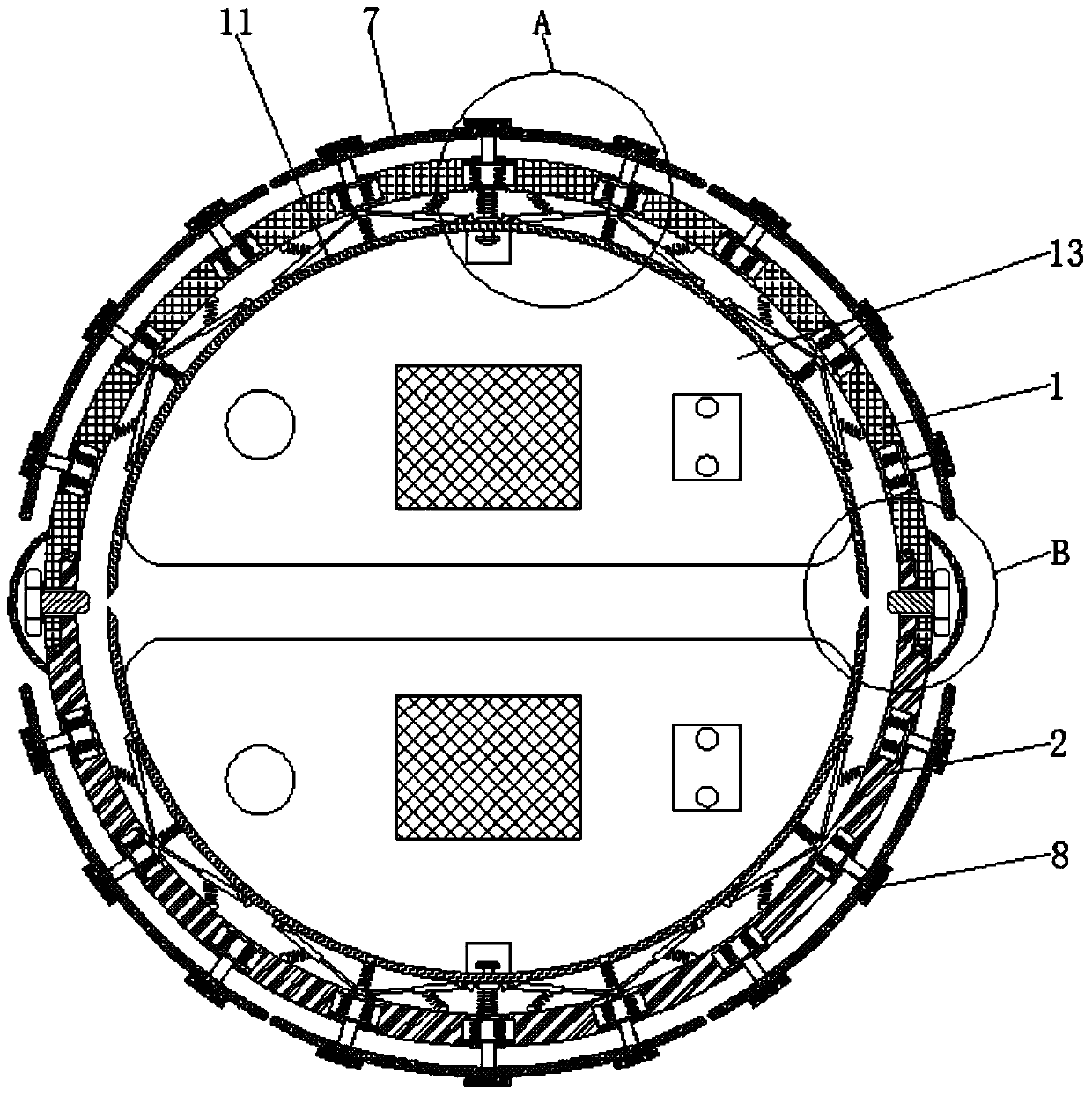 Wireless sensor network node safety protection device