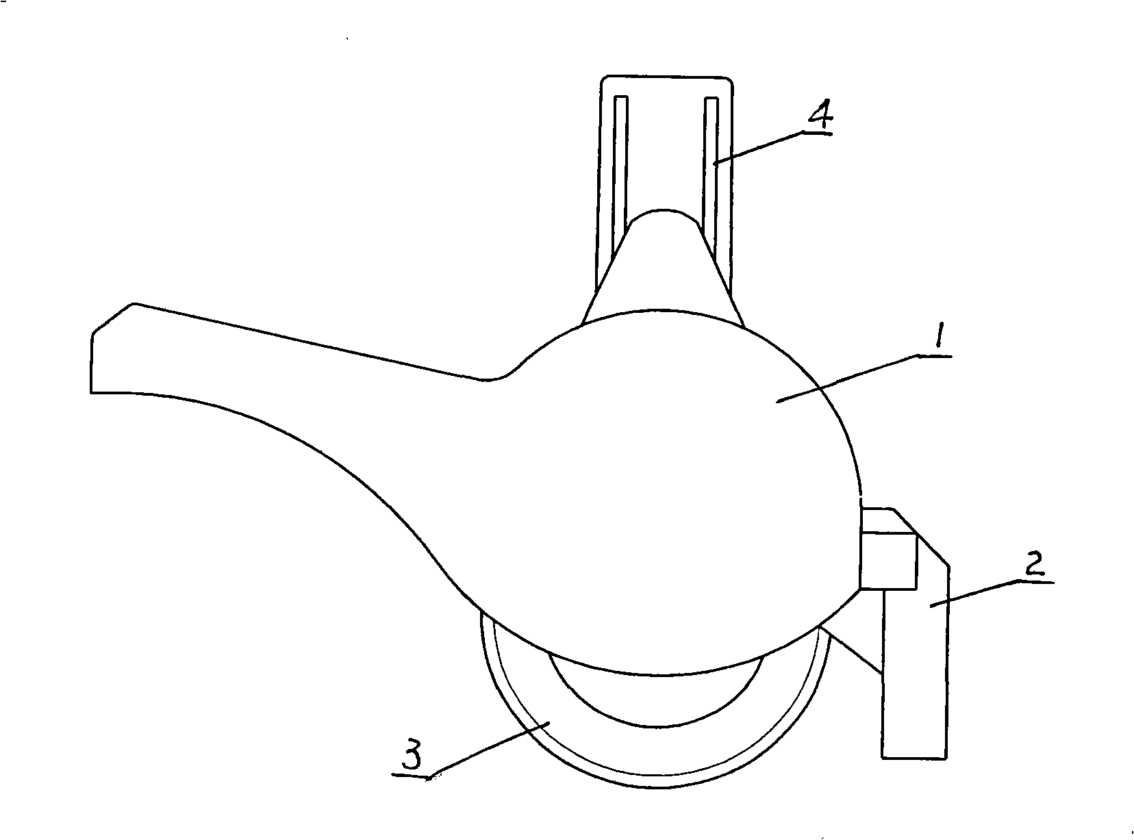 Tip-back preventing device for toy bick for children