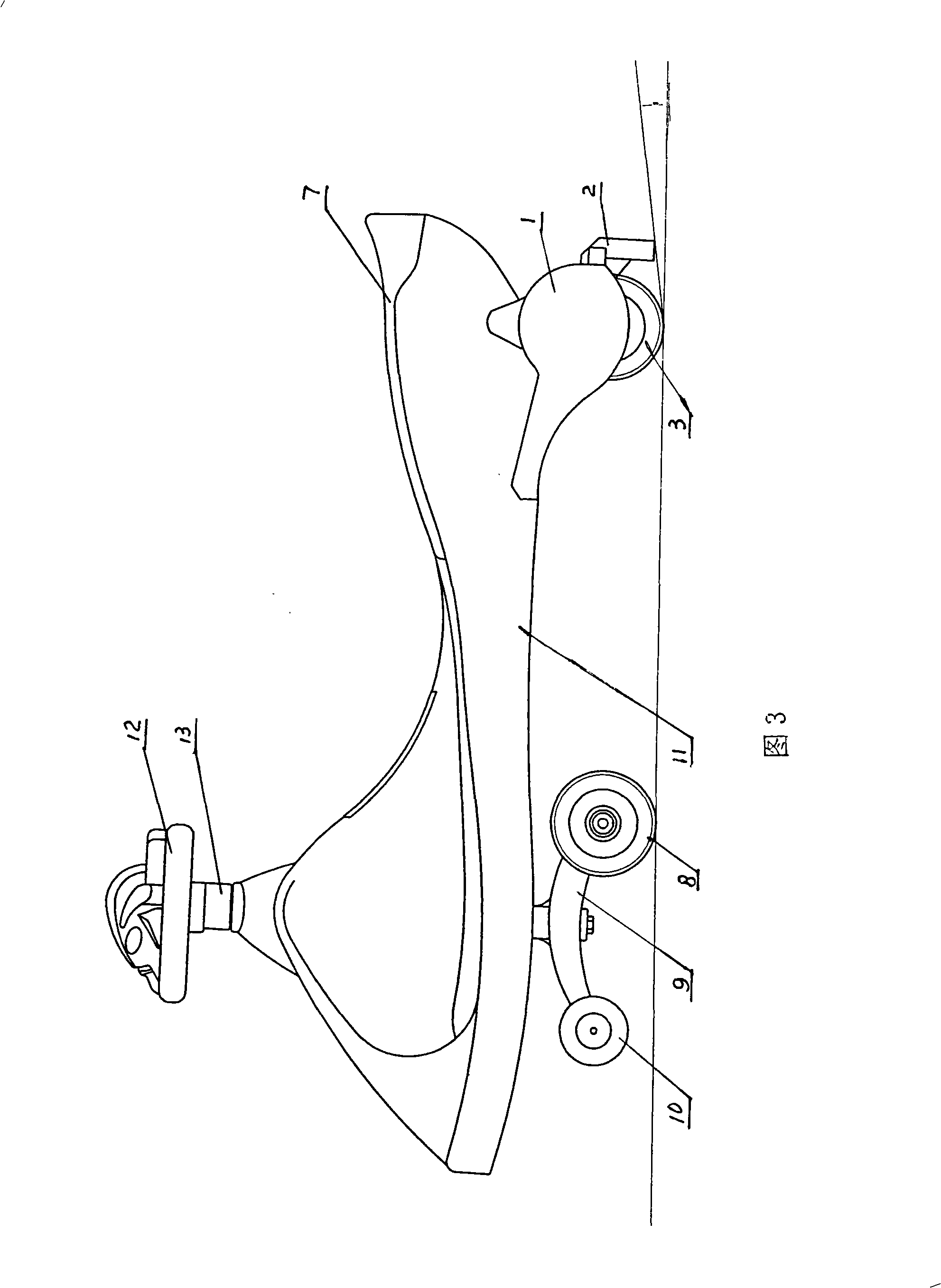 Tip-back preventing device for toy bick for children