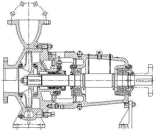 Vertical centrifugal oil pump