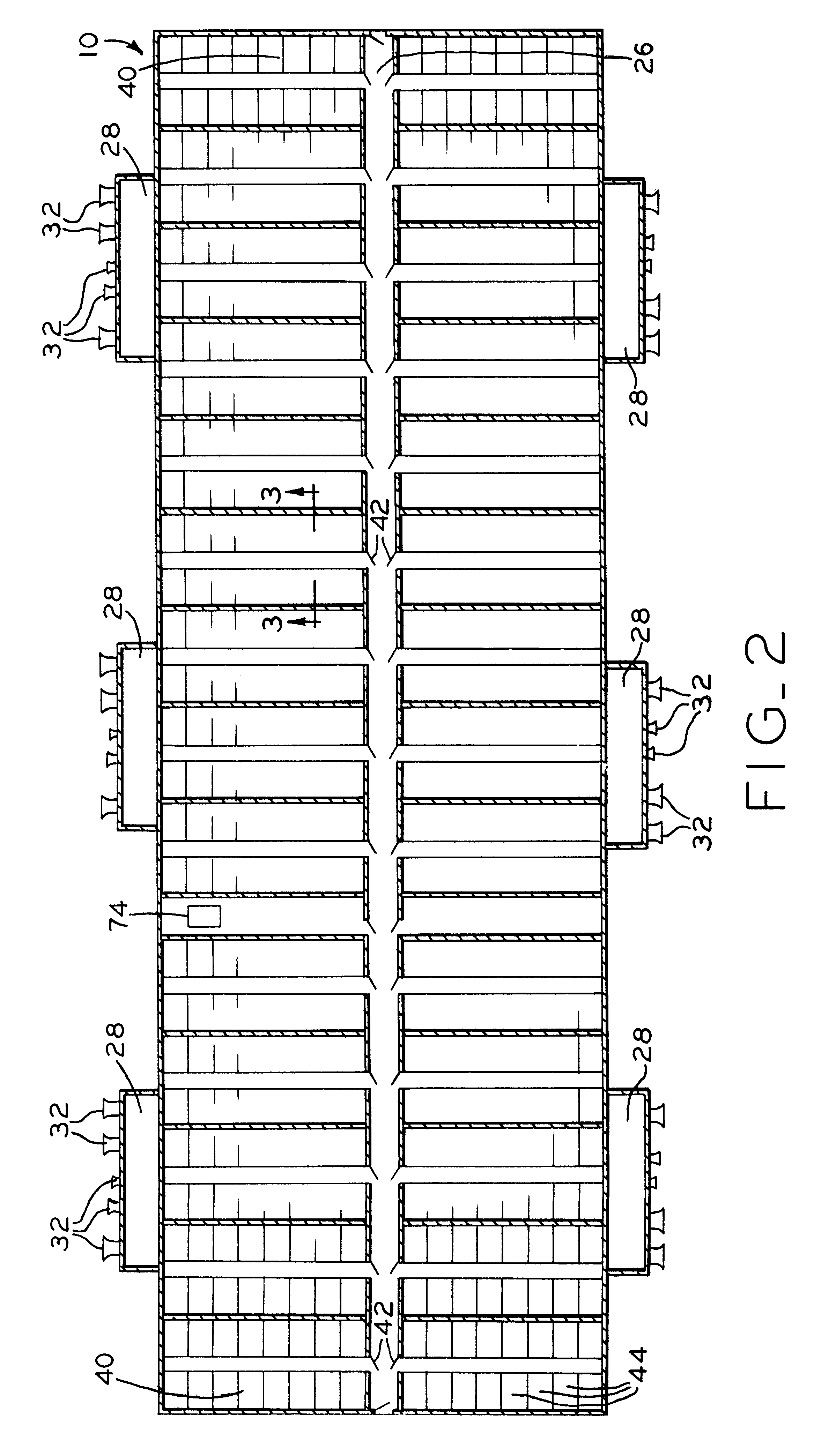 Individual room duct and ventilation system for livestock production building