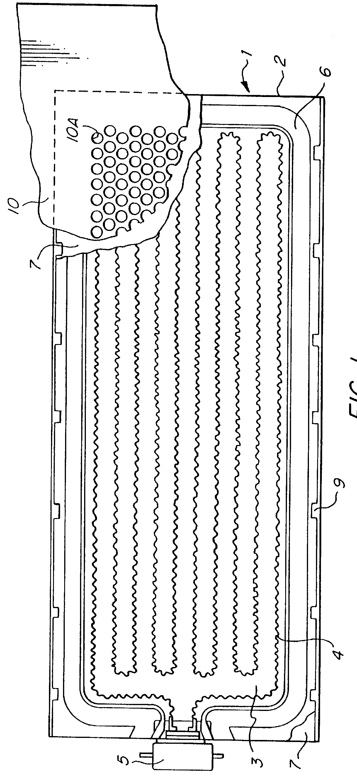 Radiant electric heater with fabric covering sheet