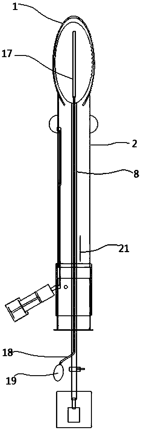 Catheterization device for urological surgery