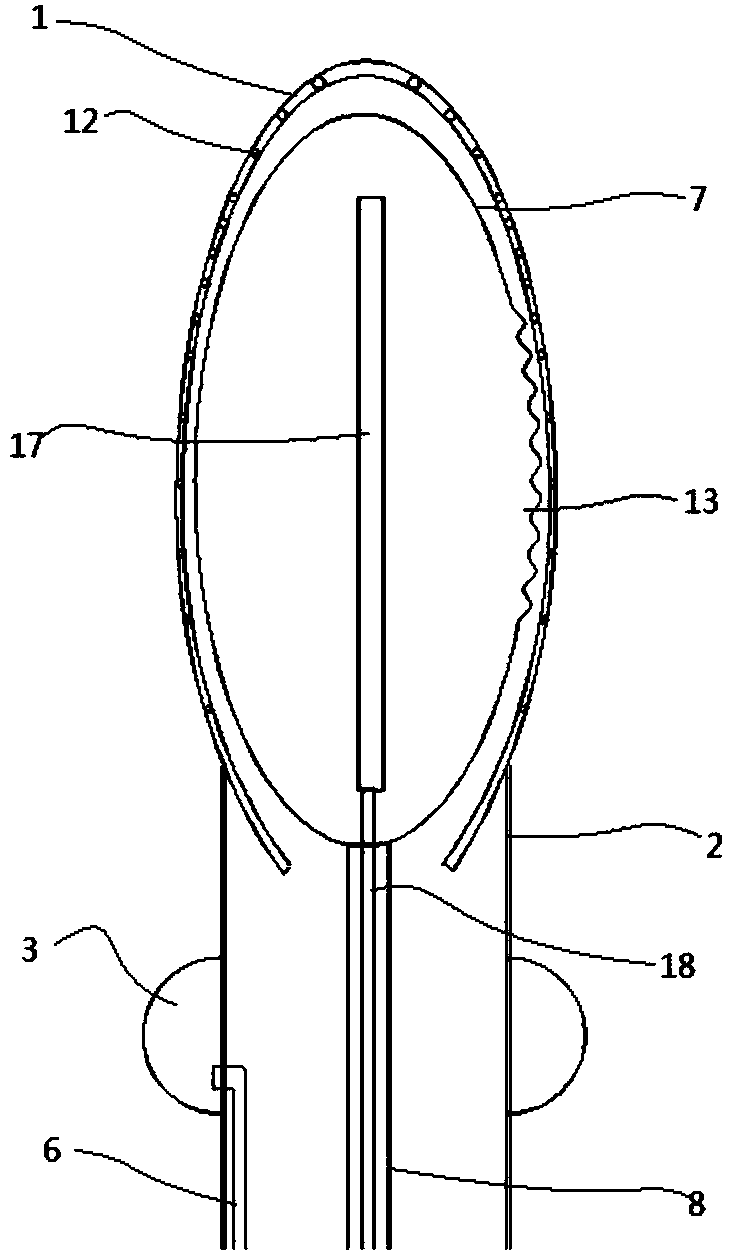 Catheterization device for urological surgery