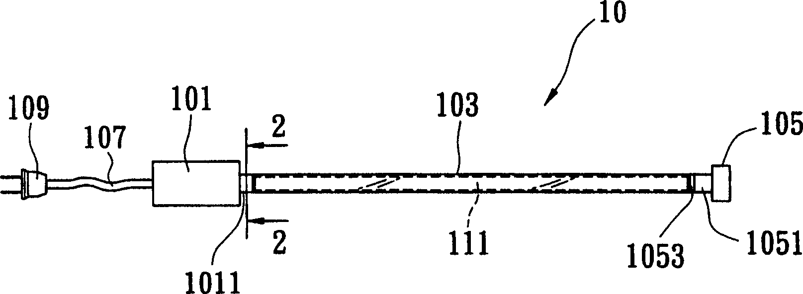 Liquid neon lamp and advertising board with same