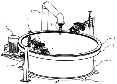 High-speed rotating collector shoe electrification experiment device