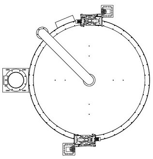 High-speed rotating collector shoe electrification experiment device