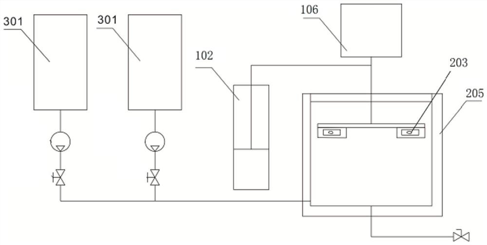 Rock inclusion slice moving device