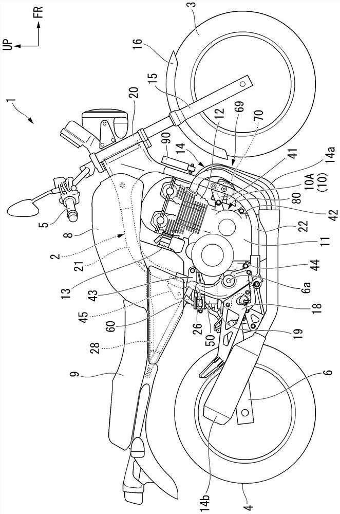 Canister arrangement structure for straddle-type vehicles