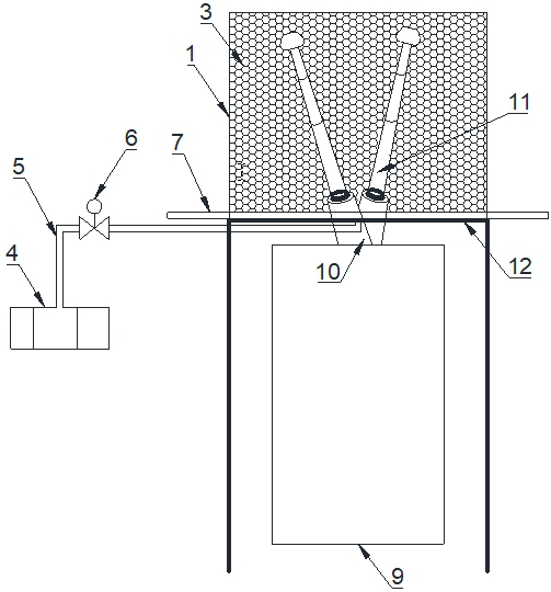 A fire protection system for bushings on the valve side of an UHV converter transformer and its application method