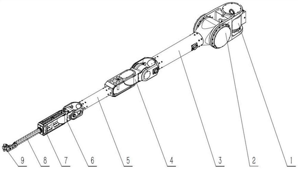 Seven degrees of freedom spraying robot