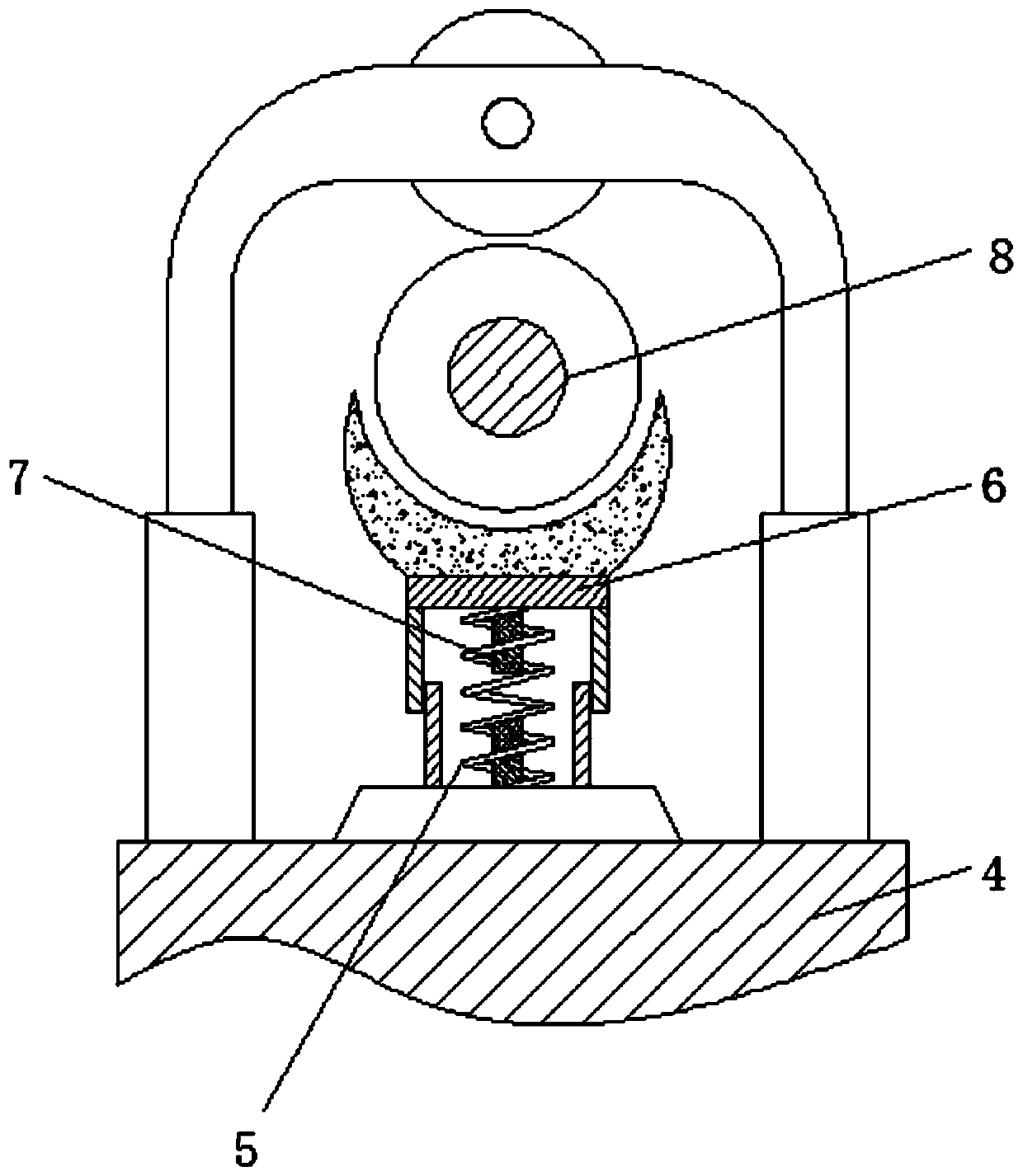 Yarn twisting and winding roller fixing device based on bidirectional screw rod transmission principle