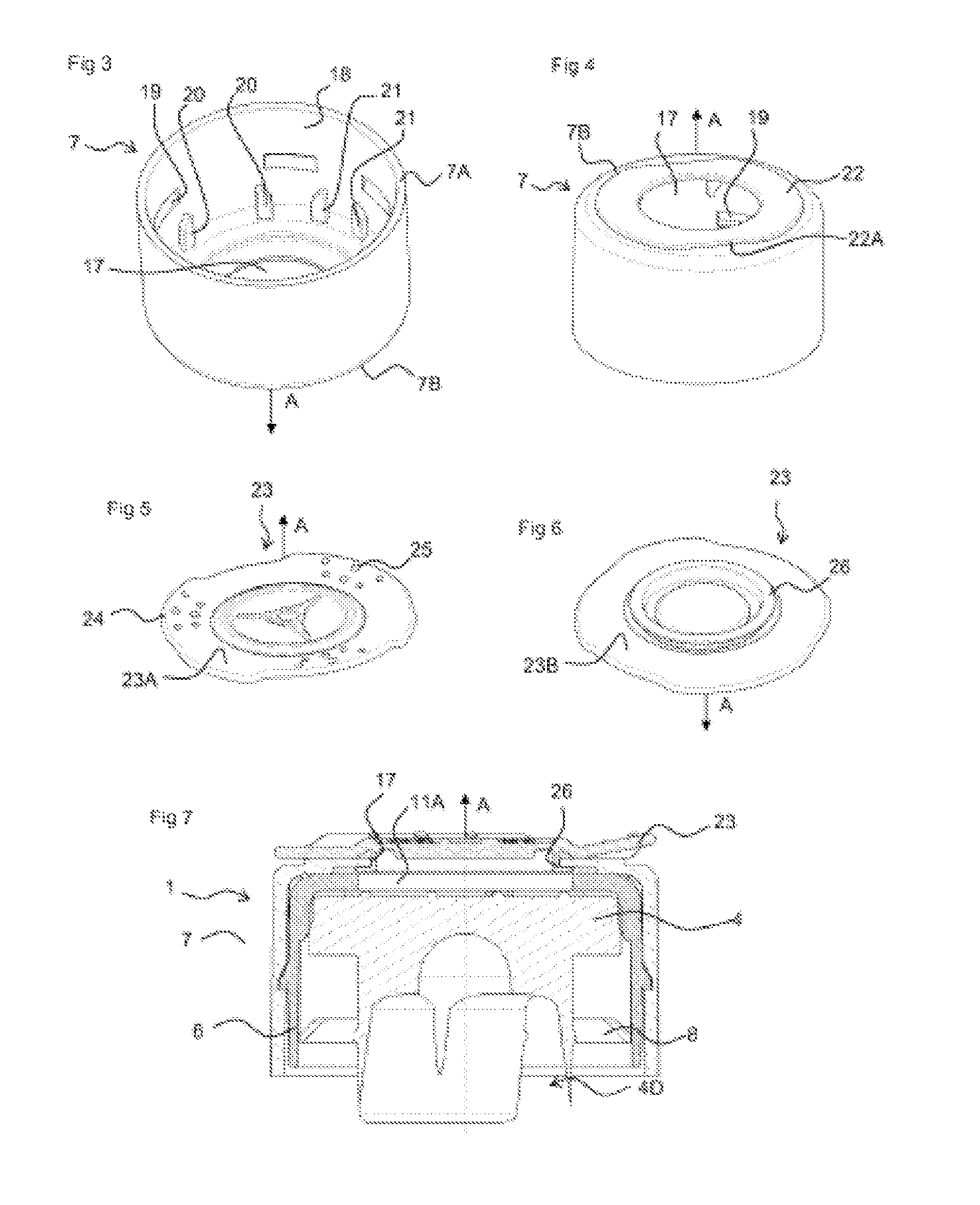 Locking cap for a vessel having a neck