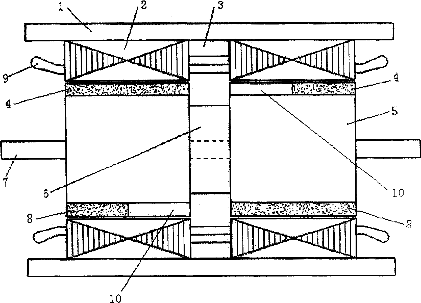 Mixing excitation permanent magnetic synchro generator