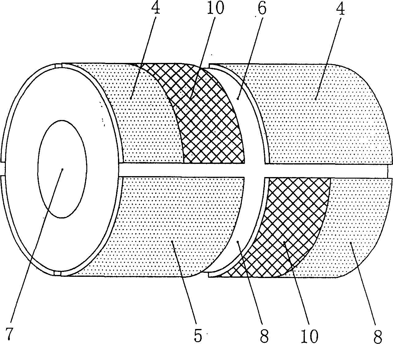 Mixing excitation permanent magnetic synchro generator