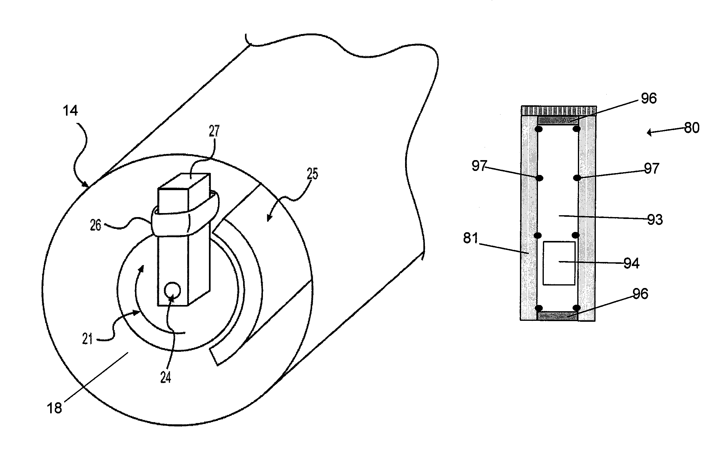 Handheld computer interface with haptic feedback