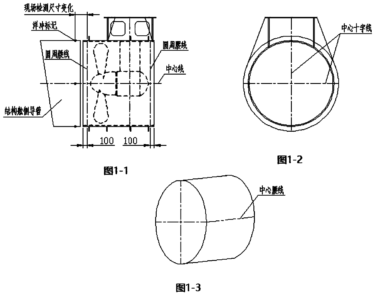 A kind of ship side thruster installation process