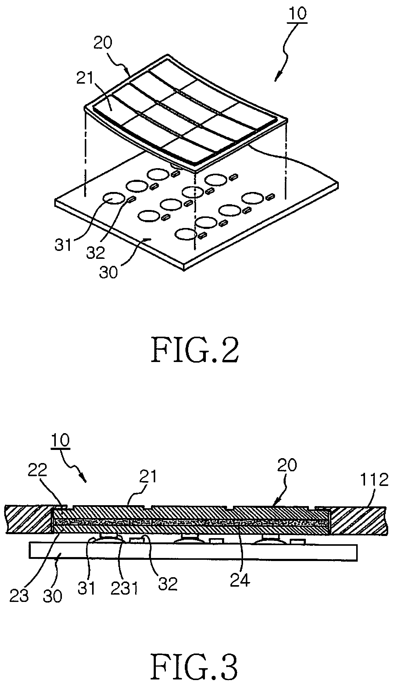 Keypad assembly