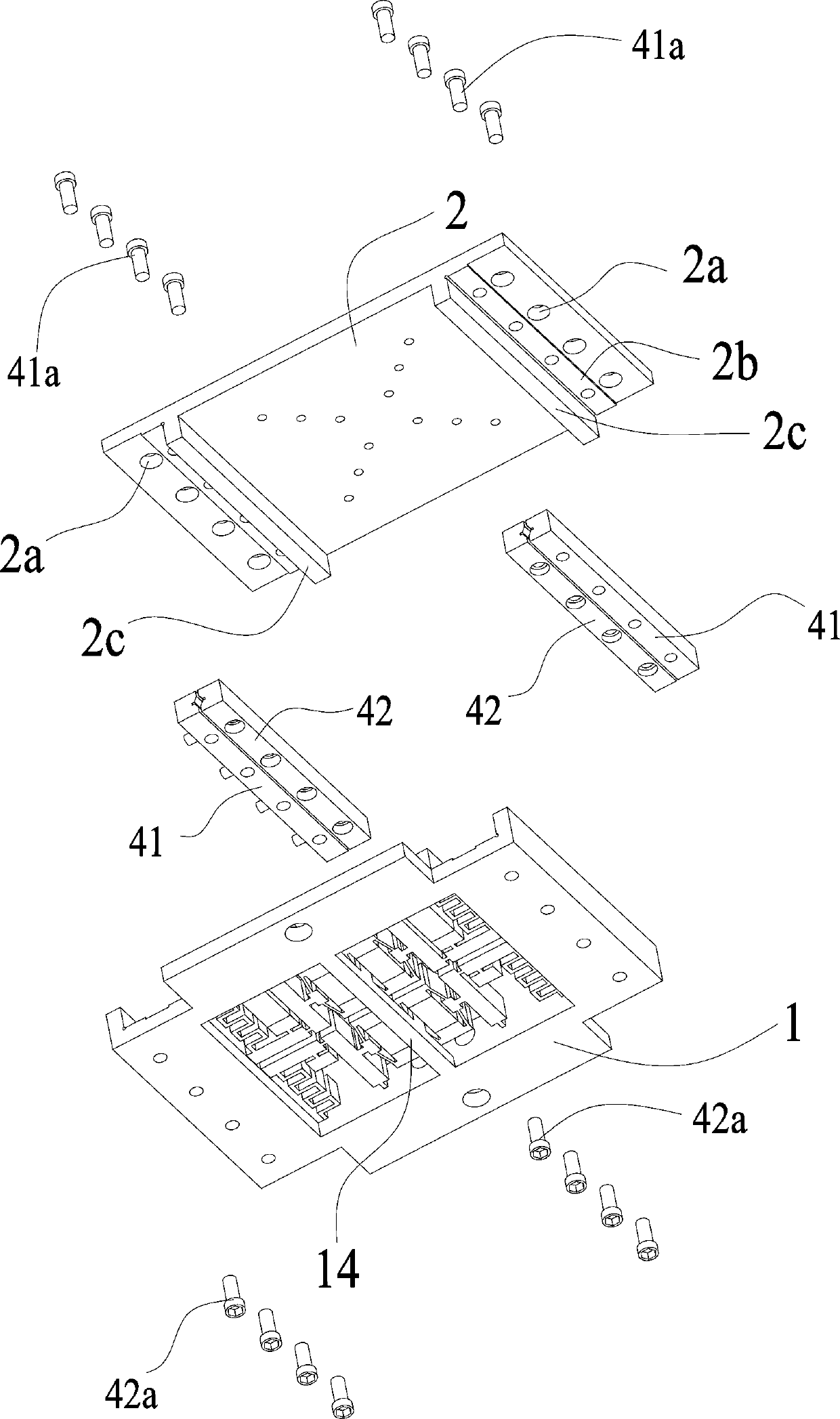 Structurally integrated in-situ actuation fully-displaced composite amplified piezoelectric inchworm linear platform