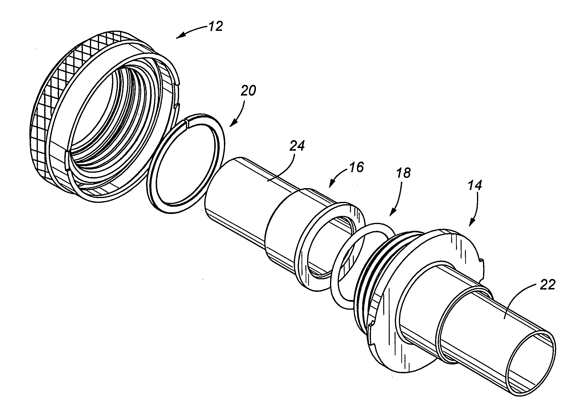 Self-locking self-bonding regid coupling