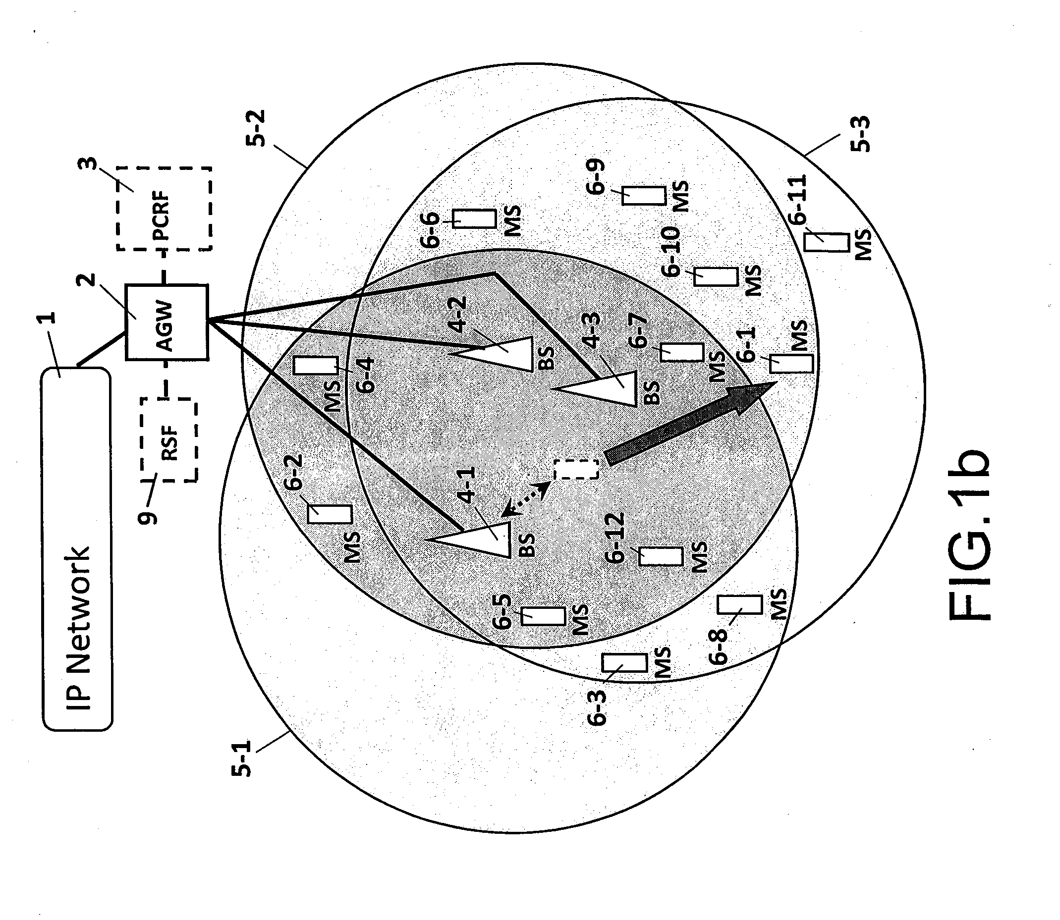 Route selecting device and mobile radio communication system