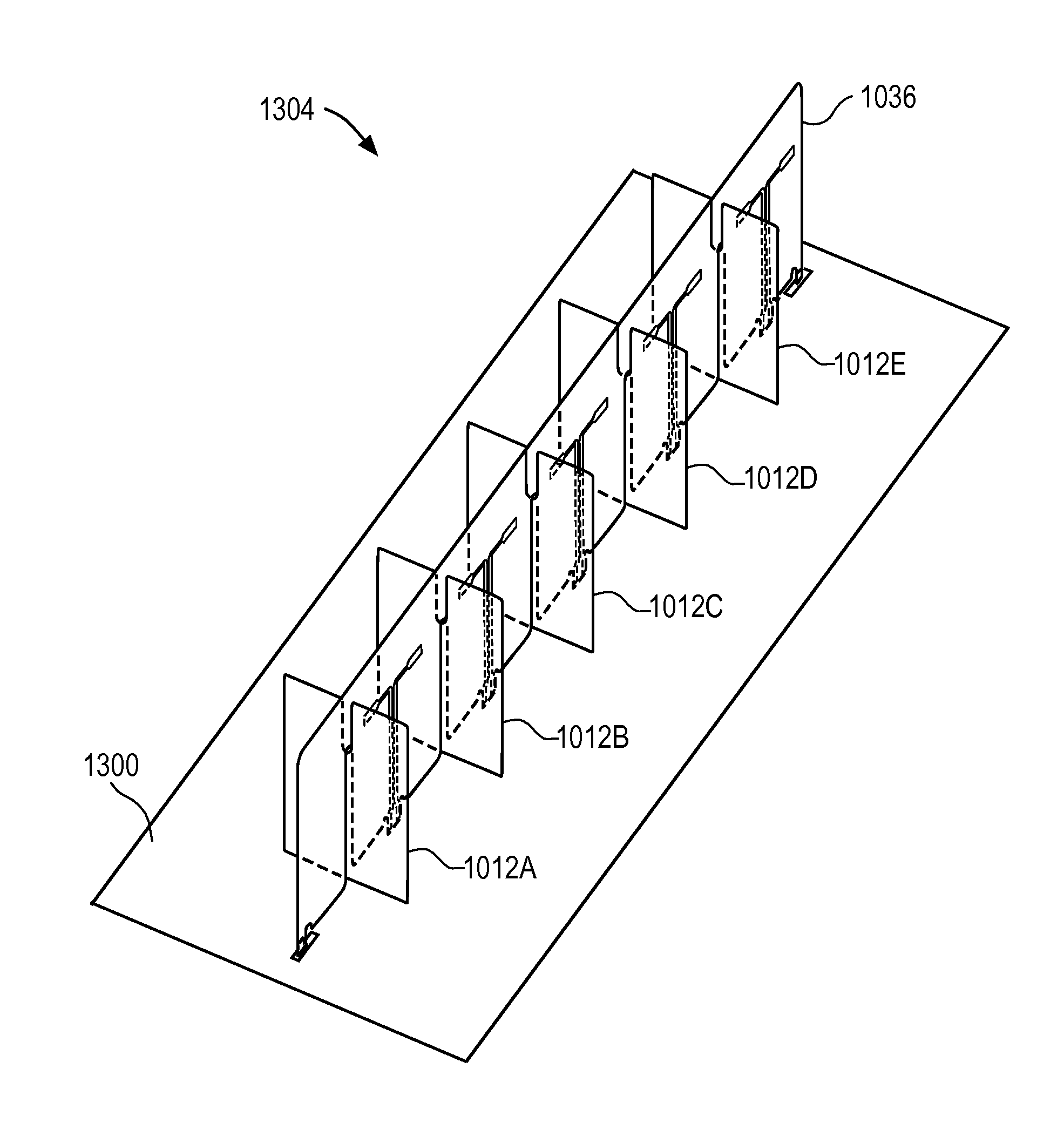 Backhaul radio with a substrate tab-fed antenna assembly