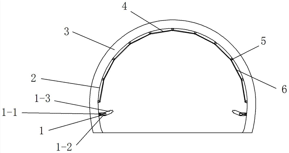 A method and device for automatically measuring deformation of tunnel section