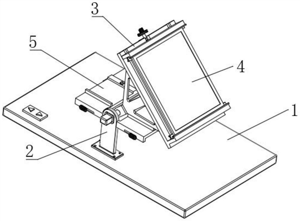 Photomask inclined drilling hole conversion adjusting support