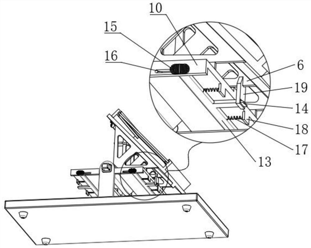 Photomask inclined drilling hole conversion adjusting support