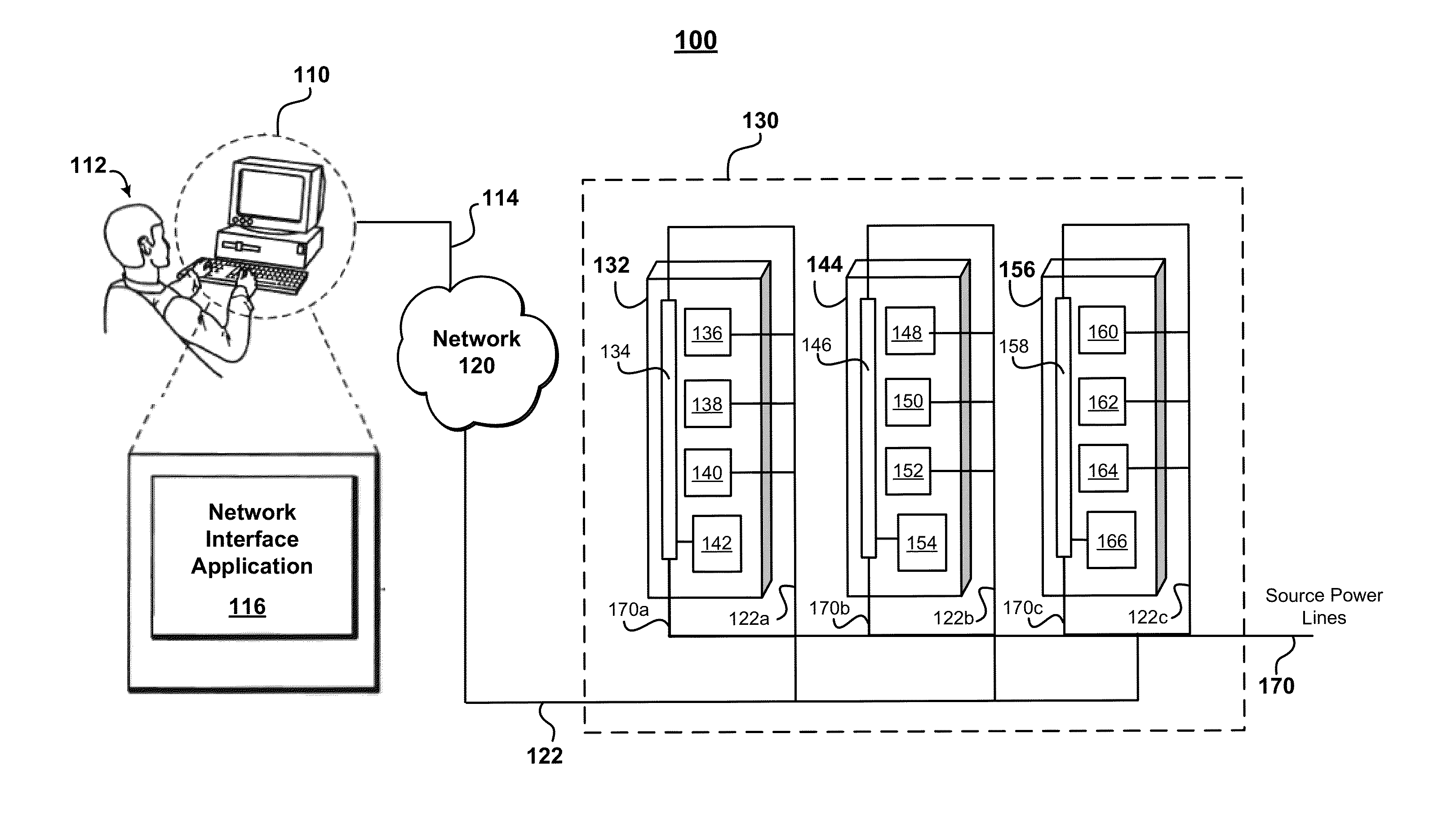 System and method for remotely managing electric power usage of target computers