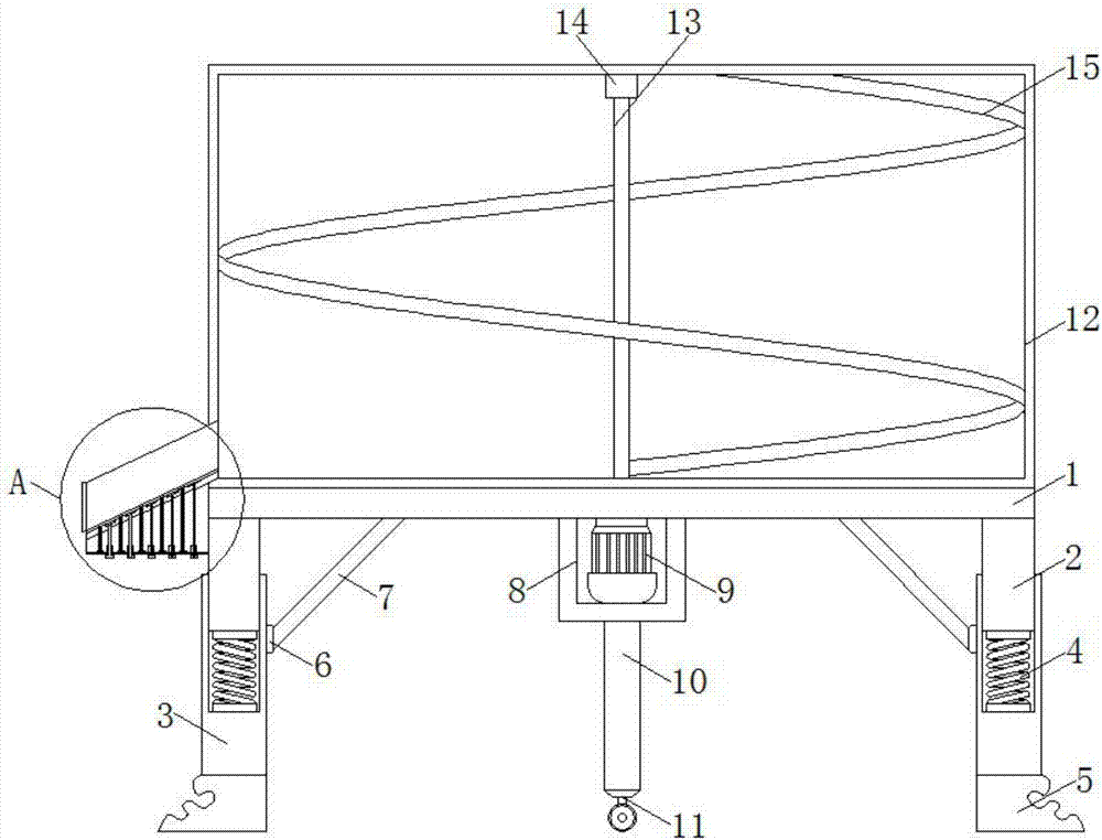 Concrete mixer capable of preventing material blockage and working stably for municipal administration