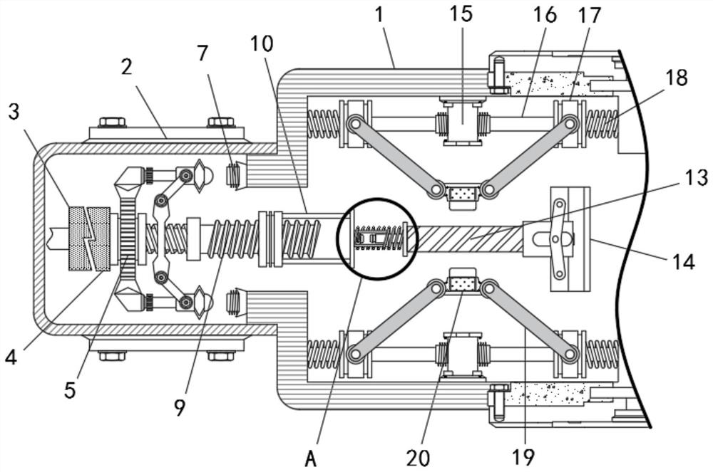 Clamping and fixing device for intelligently manufacturing electromechanical equipment