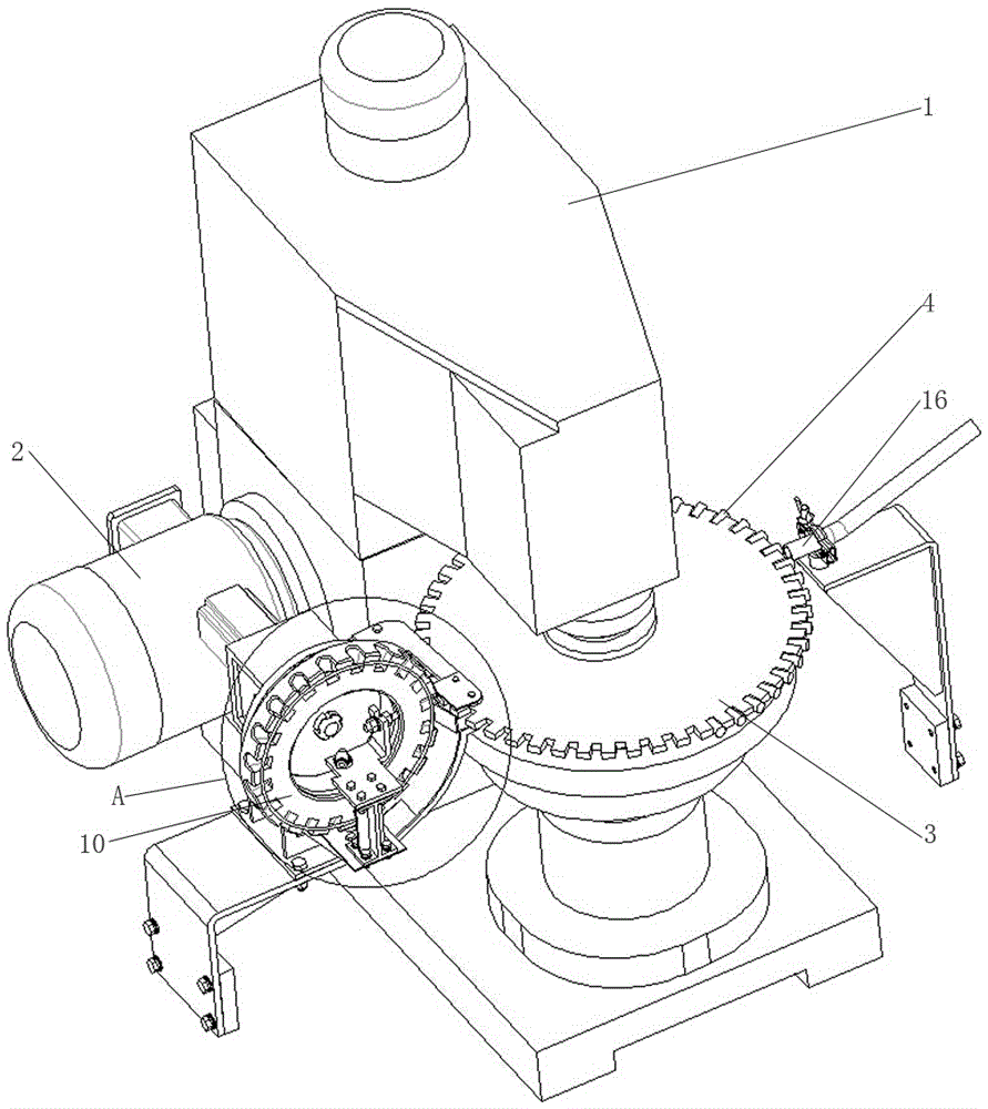 Roller discharging machine