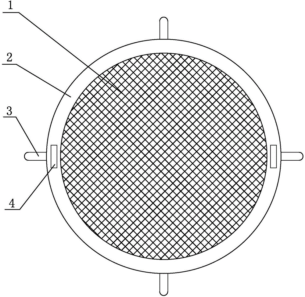 Air inlet protection device of local fan