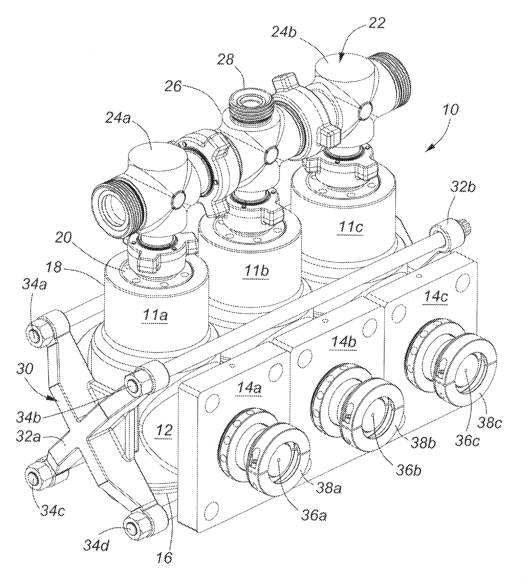 Modular fluid end for a multiplex plunger pump