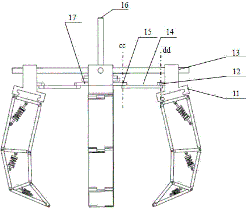 Variable-palm type bionic mechanical gripper capable of achieving passive enveloping