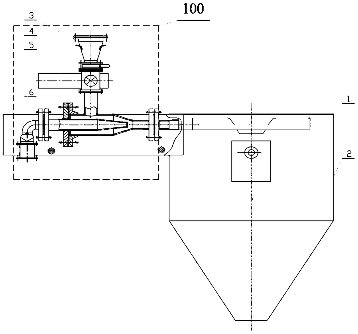 A device and method for preventing wall sticking of spray drying tower