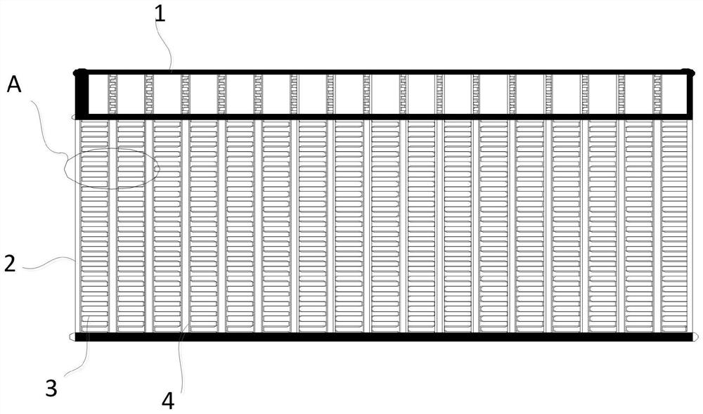 Plate-fin type efficient heat exchanger core of aircraft air conditioning system