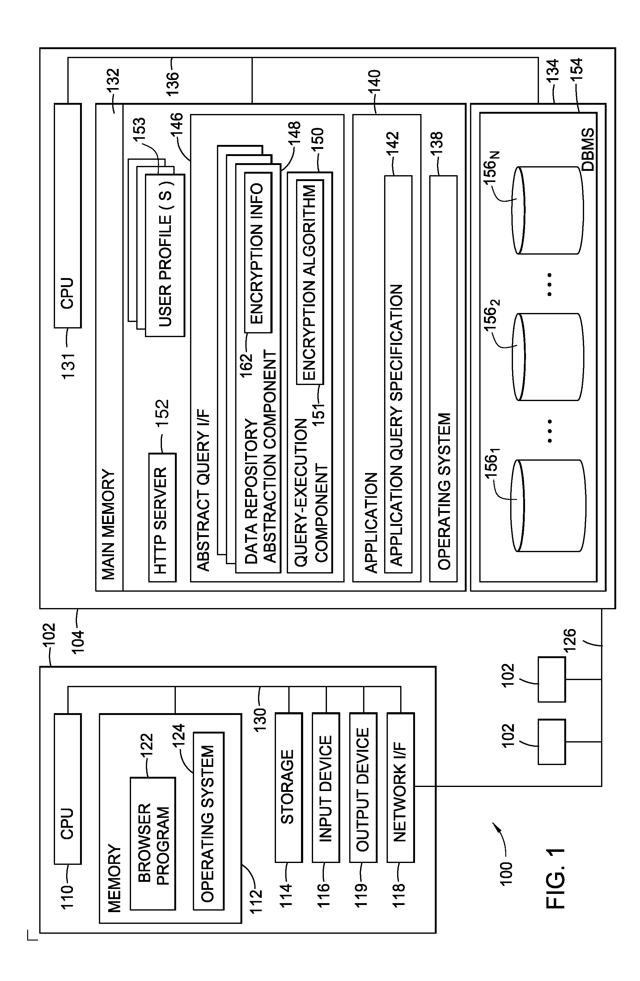 Secure database access through partial encryption