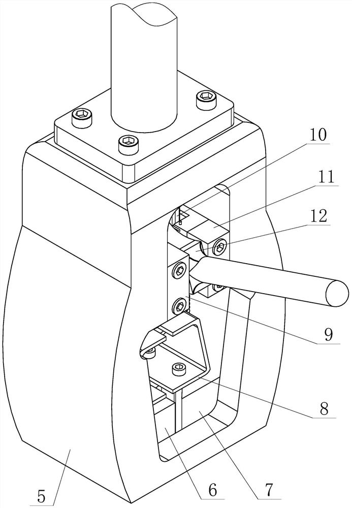 Mobile universal metallographic sample polishing fixture and its application method for clamping samples