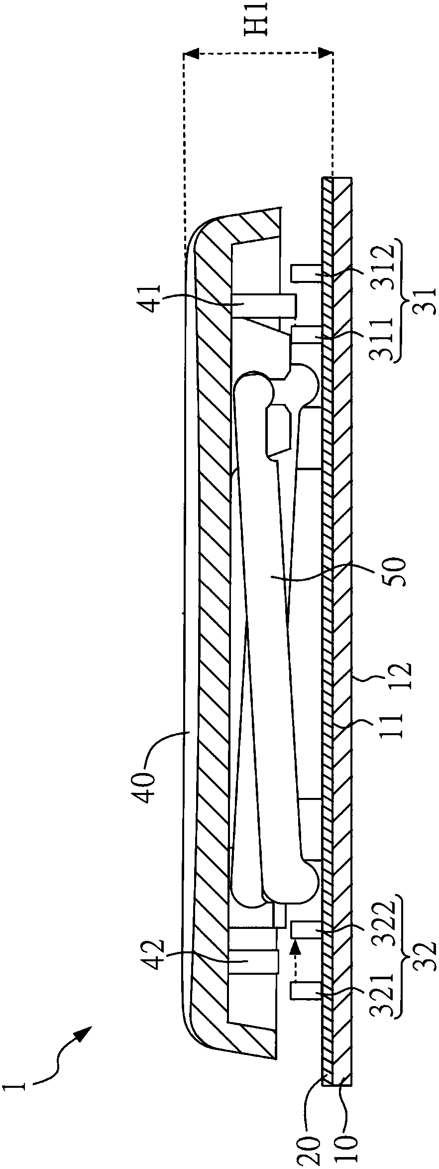 Button structure