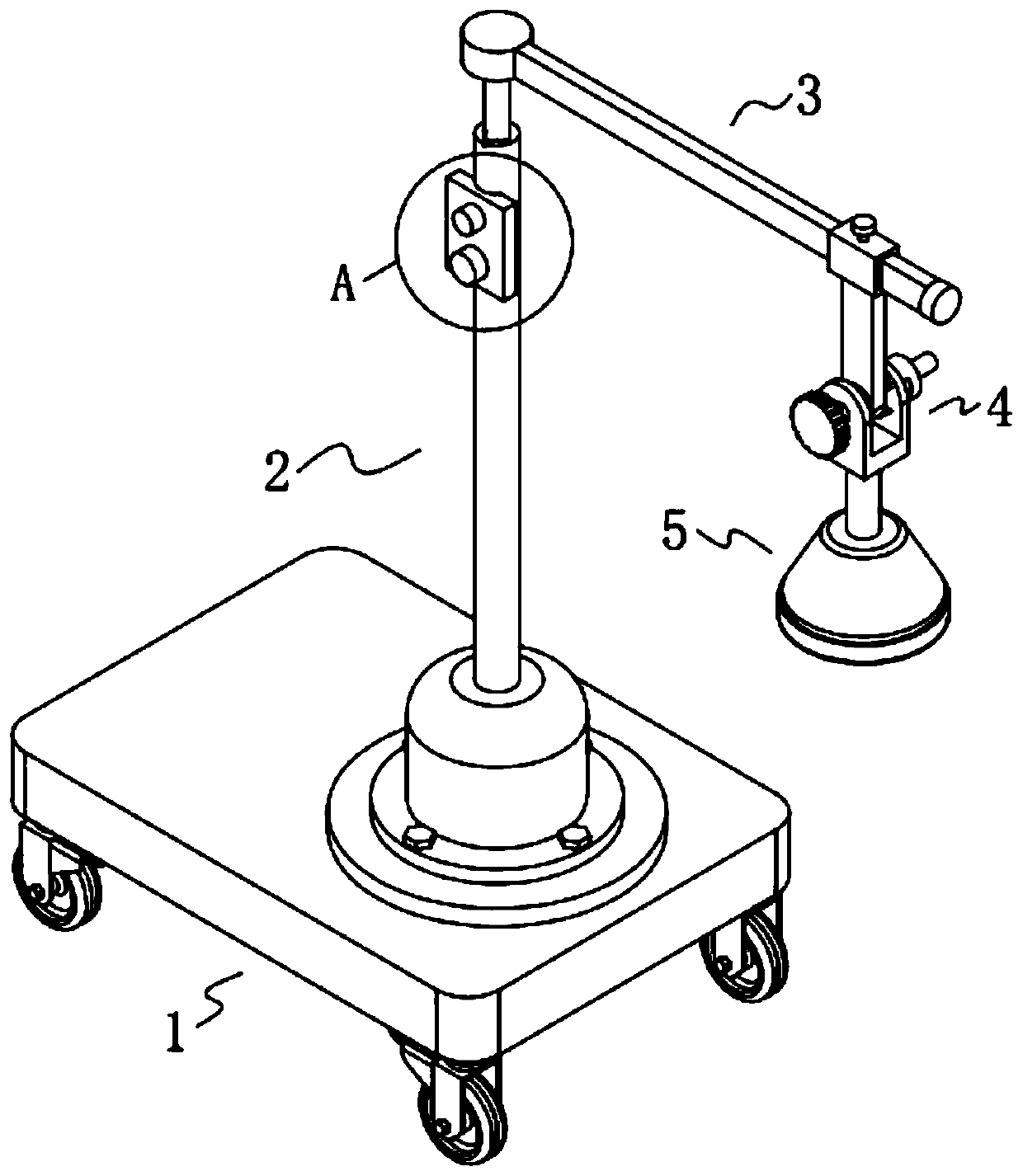 Physiotherapy device for breast surgery department