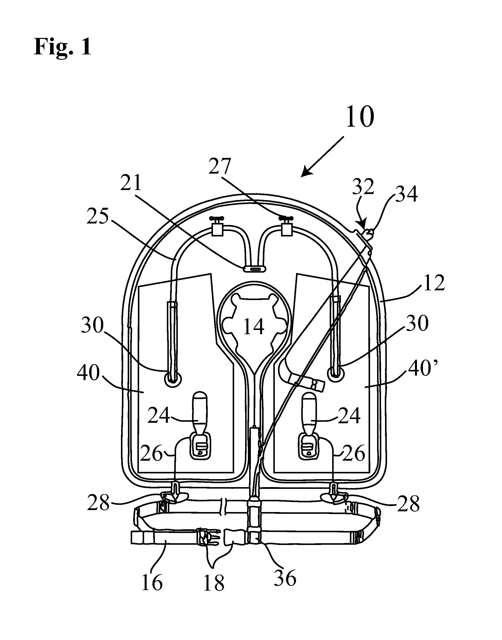 Safety vest floatation system with oxygen supply