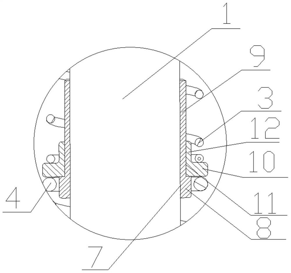 Series helical spring type step energy storage mechanism and use method thereof