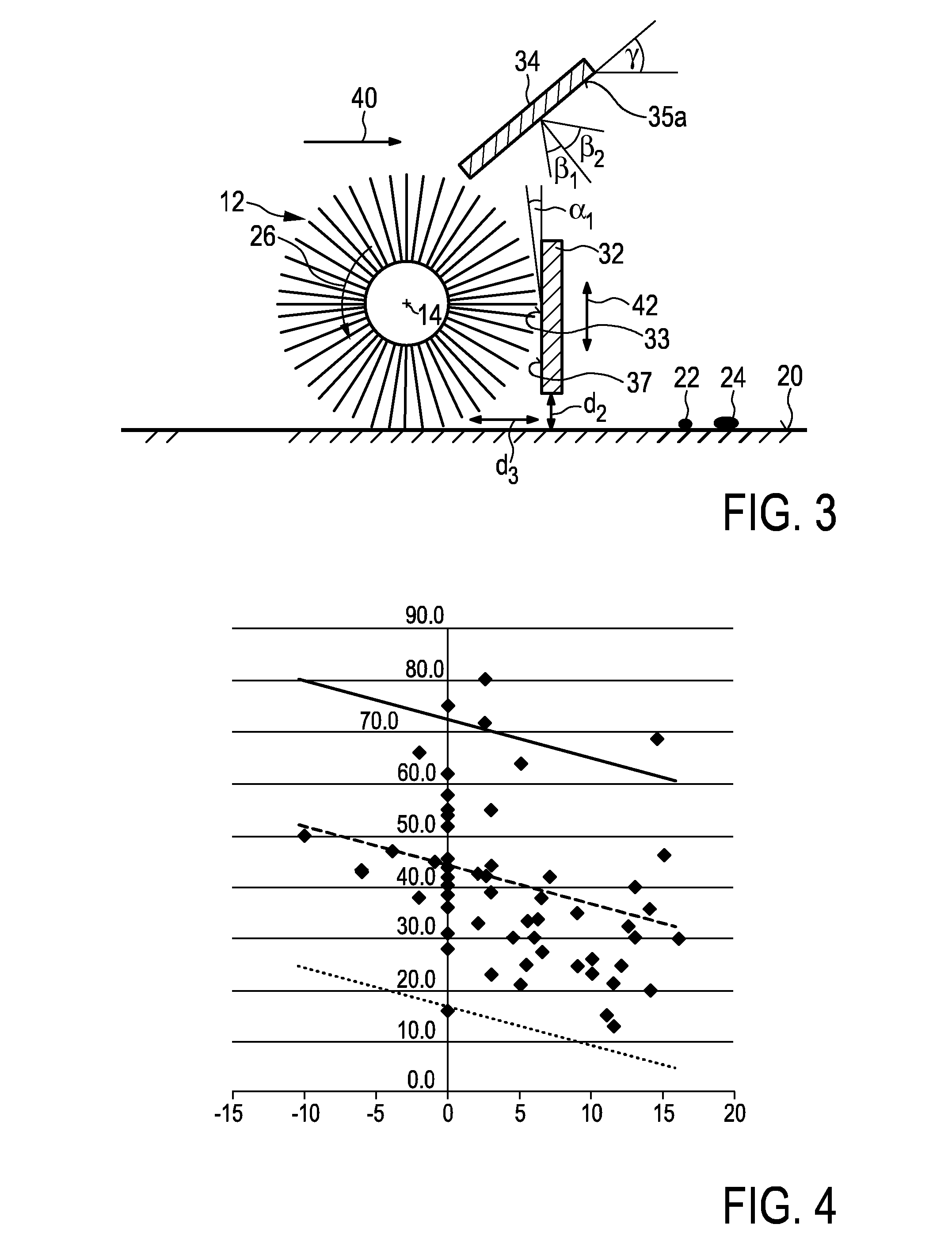 Cleaning device having a nozzle for cleaning a surface