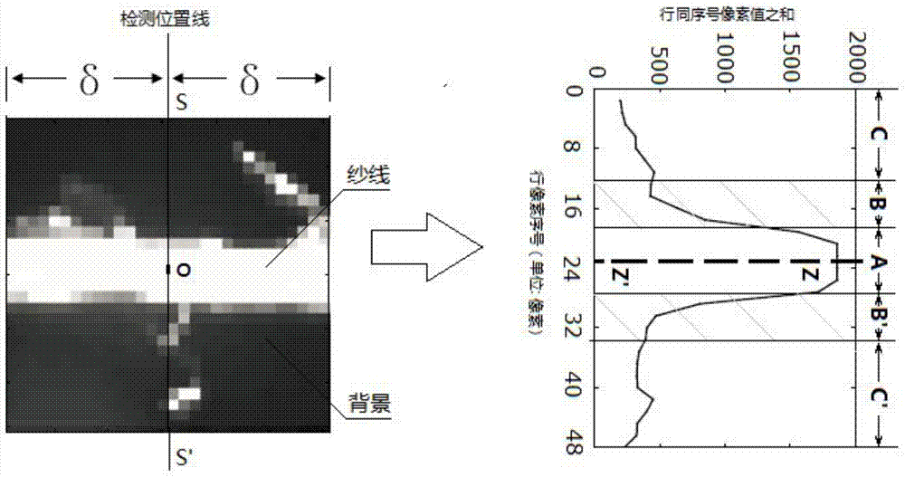 Dynamic textile yarn diameter rapid-measuring device and method