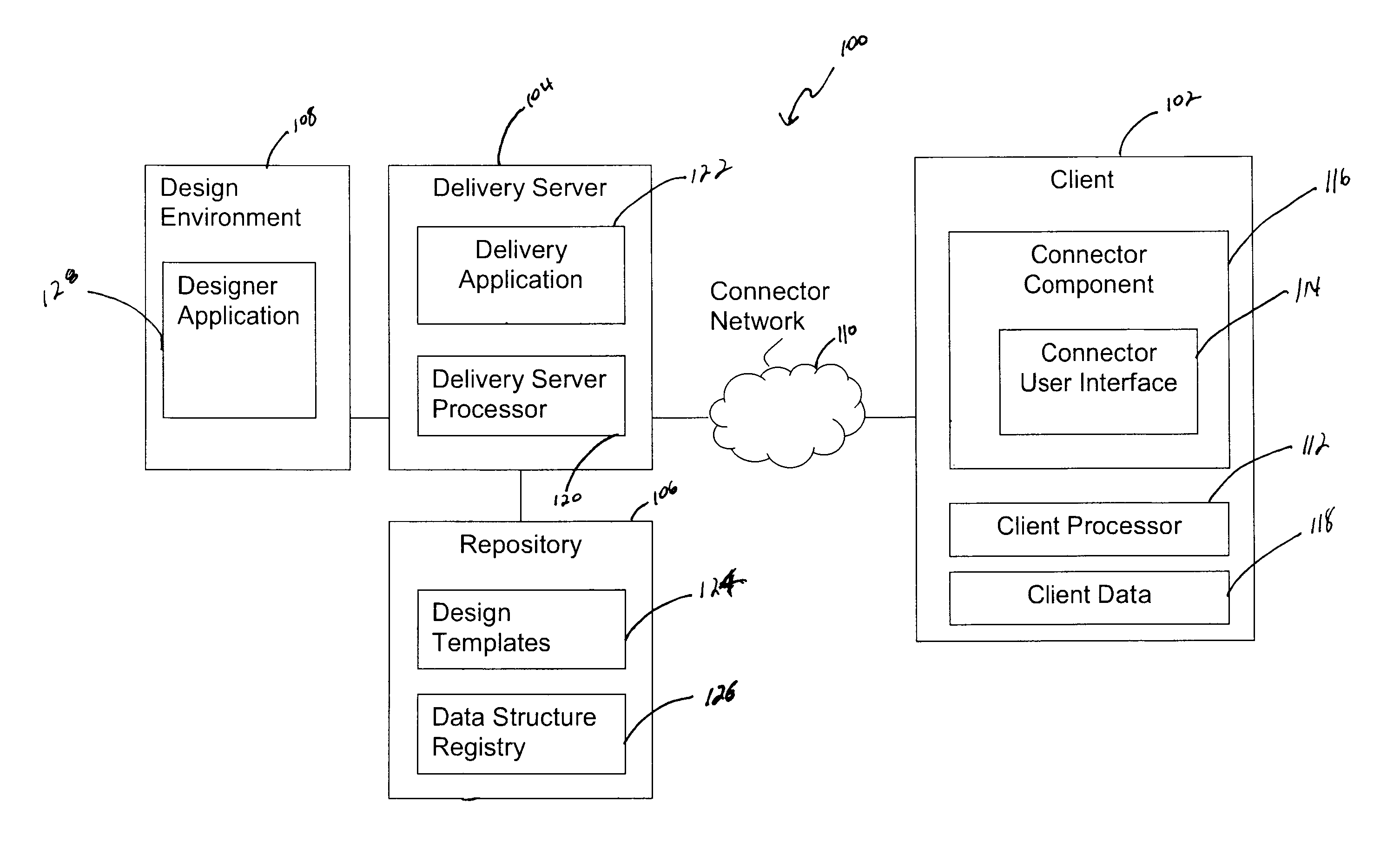 Method and system for replacing data in a structured design template